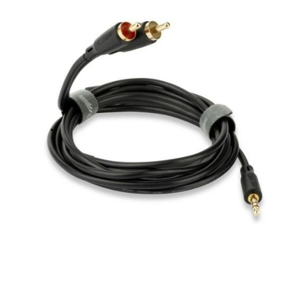 QED (QE8117) Connect J2P 3.0m, кабель Mini Jack на 2 RCA серии Connect 3.0 м, 1 штука