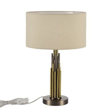 Настольная лампа 1*E14 SL1638.304.01 латунь/серый Gloria ST-Luce