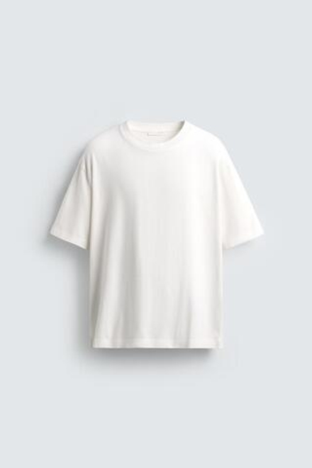 ZARA ФУТБОЛКА С НАДПИСЬЮ SIESTA, БЕЛЫЙ