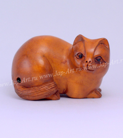 Нэцкэ Кошка