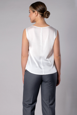 Блузка женская 4132ВПА, белый #380Бел094132ВПА