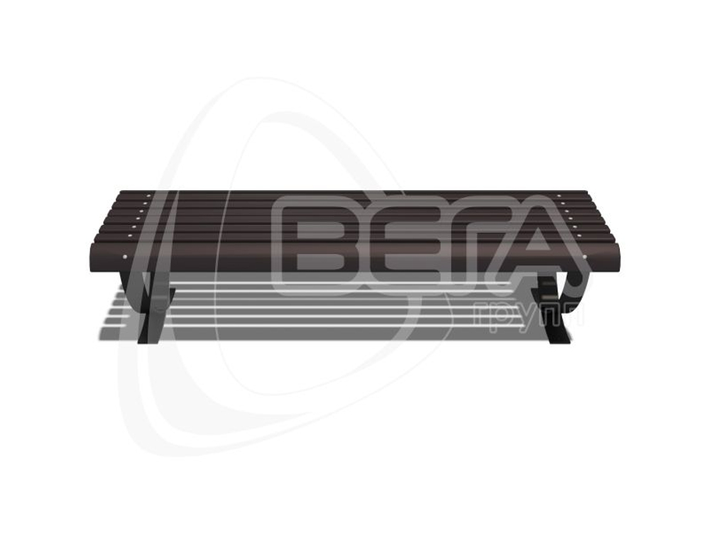 Скамья садовая Будапешт, длина 1,9 м СС004.2С