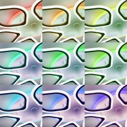 Citilux Ромби Смарт CL236A160E RGB Умная люстра Белая