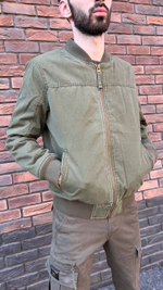 Куртка-бомбер утеплённый олива