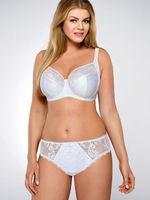 Бюстгальтер с мягкими чашками с цветочным орнаментом (Размер: 75D) (Цвет: черный)