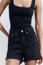 Шорты trf mom fit с высокой посадкой
