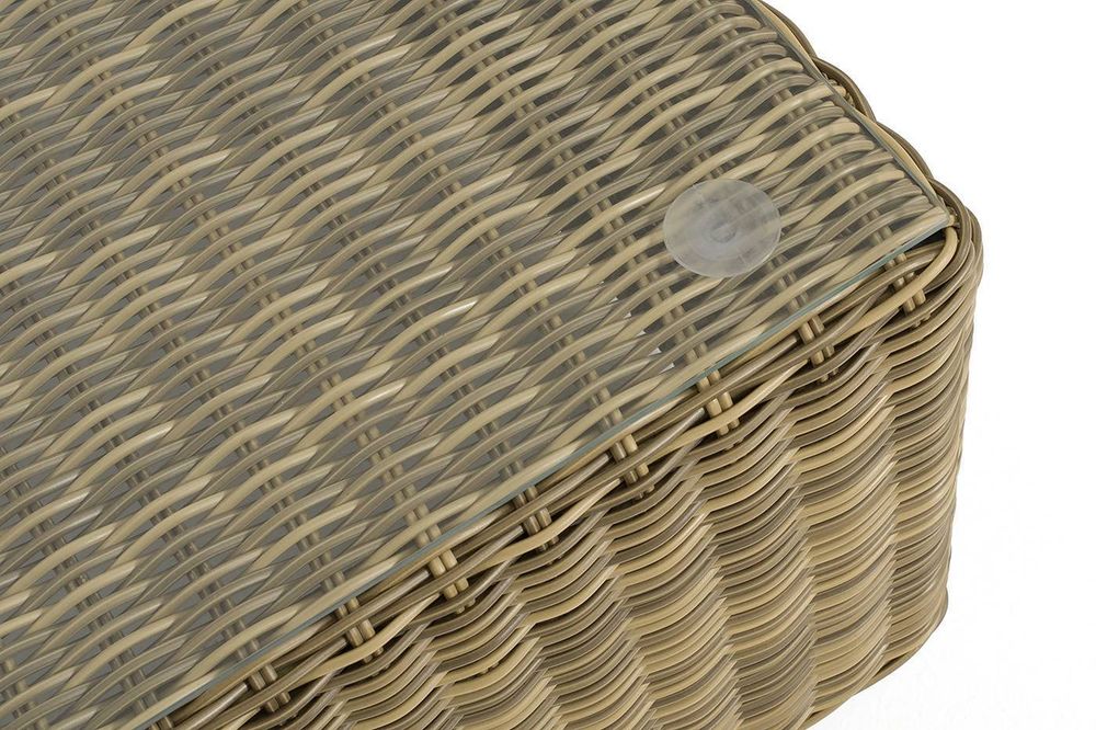 "Капри" журнальный столик плетеный, цвет соломенный