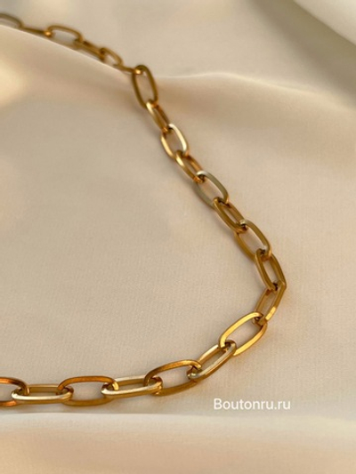 Цепочка-колье золотистая