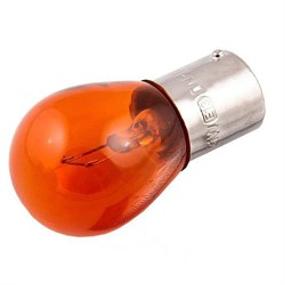 Галогенная лампа PY21W 12V BA15s Маяк, желтая