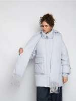 Куртка зимняя удлиненная с капюшоном