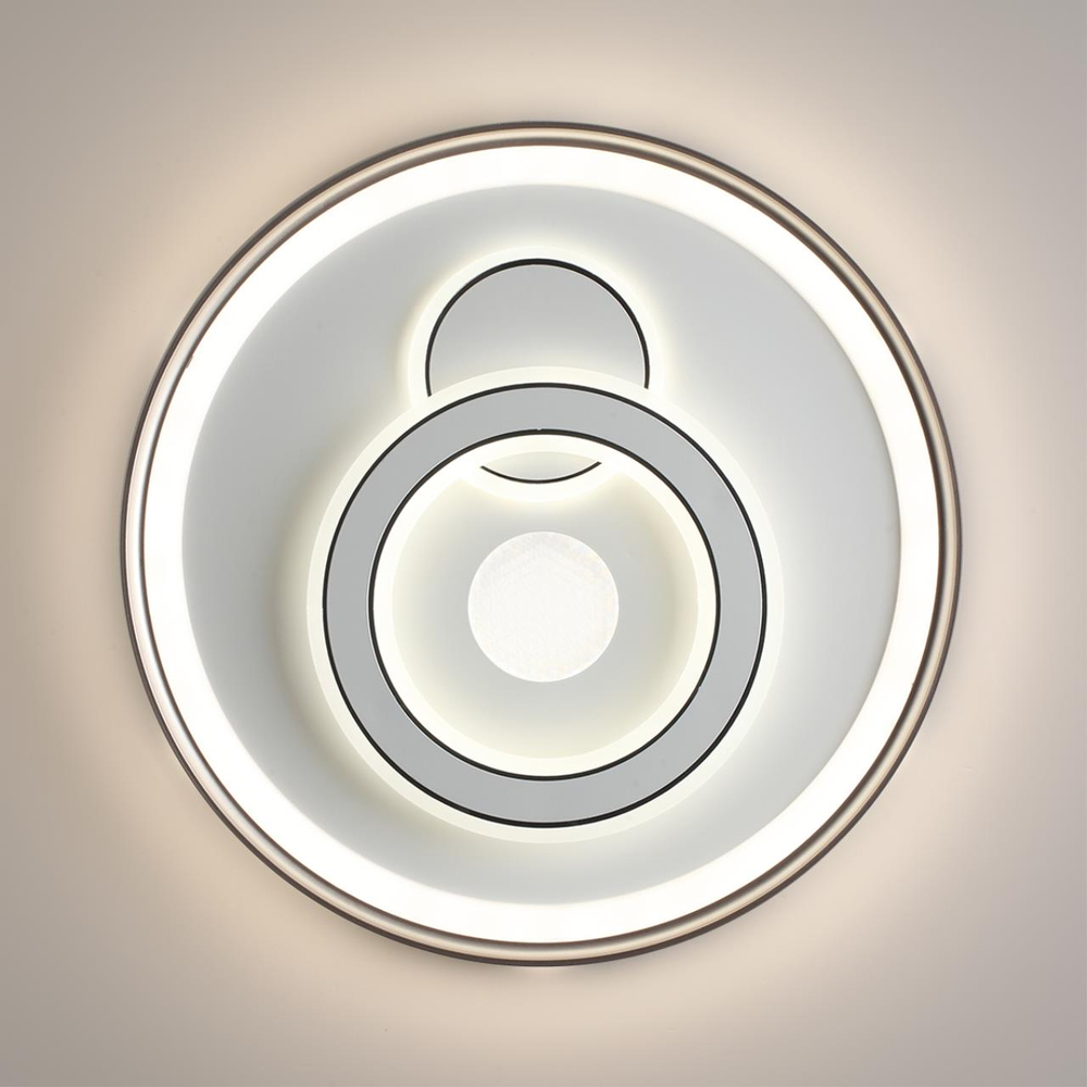 7785/85L PIKO LED SN 607 Светильник металл/белый/бронза LED 85Вт 3000-6500K D490 IP20 пульт ДУ GEMINI