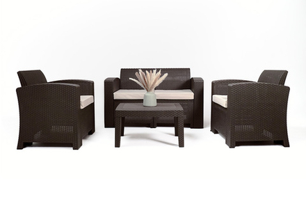 Комплект мебели на террасу B:Rattan Premium Set, коричневый
