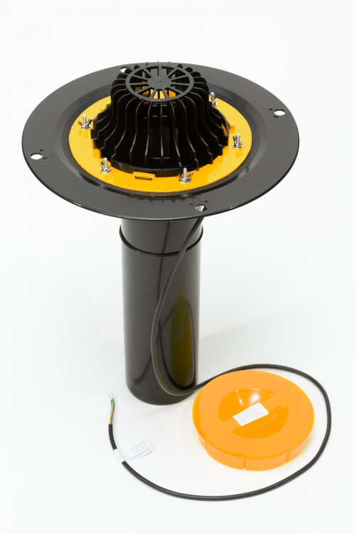 Воронка с металлическим обжимным фланцем Fachmann VМО 110x450 с обогревом