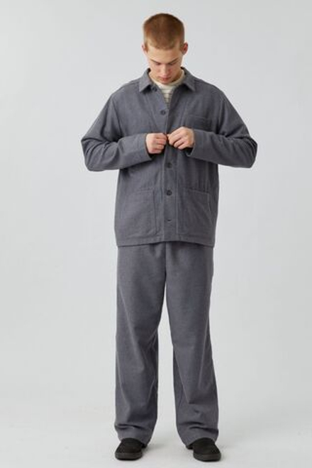 Брюки мужские серого цвета из шерсти