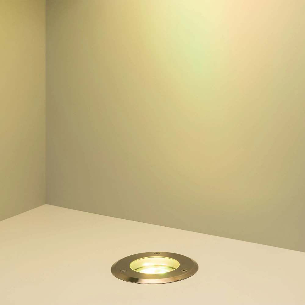Светильник ART-GROUND-COLOR-TURN-R115-9W RGB (SL, 25 deg, 24V) (Arlight, IP67 Металл, 3 года) 024961