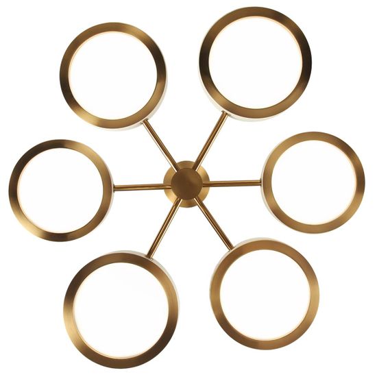 5450/99L L-VISION ODL_EX26 молочный/античная бронза/металл/керамика/хрусталь/акрил Подвес LED x 99W 2000К/3000K/4000K/переключ. RIVIERA