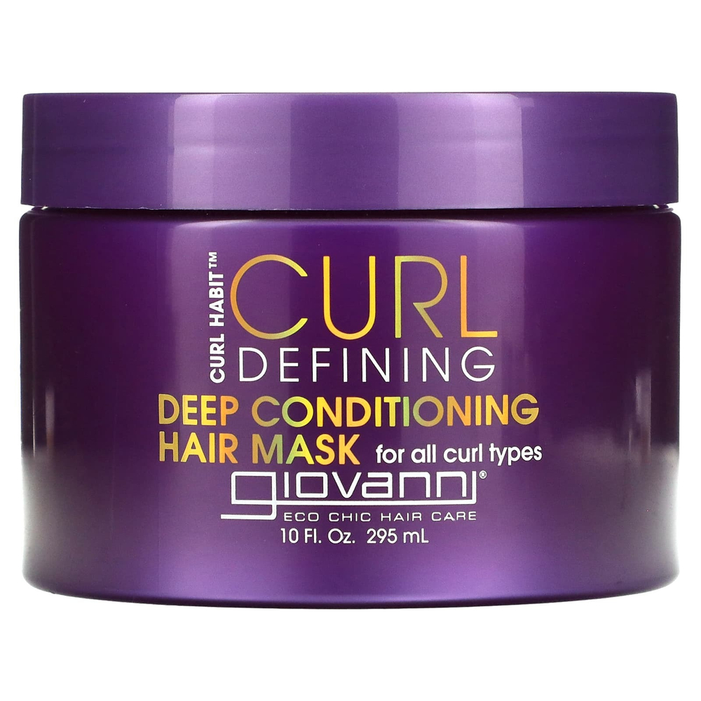 Giovanni, Curl Habit, маска для глубокого кондиционирования для определения локонов, для всех типов локонов, 295 мл (10 жидк. унц.)
