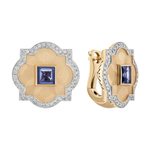 Серьги с сапфирами и бриллиантами, E0117-1/3