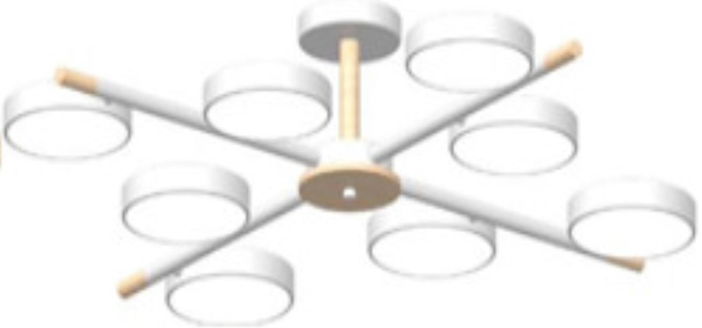 Потолочный светодиодный светильник LED4U L3209-860 WH