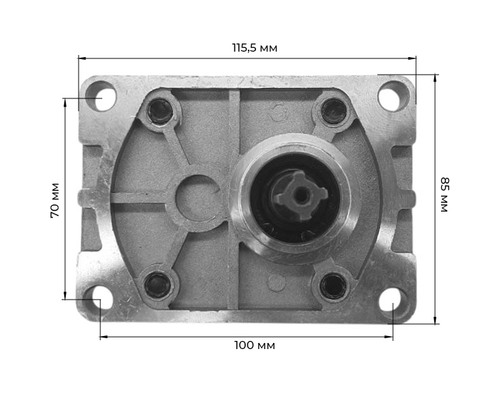 Гидравлический насос (шестеренчатый) CBT-Е314 20 mpa левого вращения, привод шлиц, выход 180°