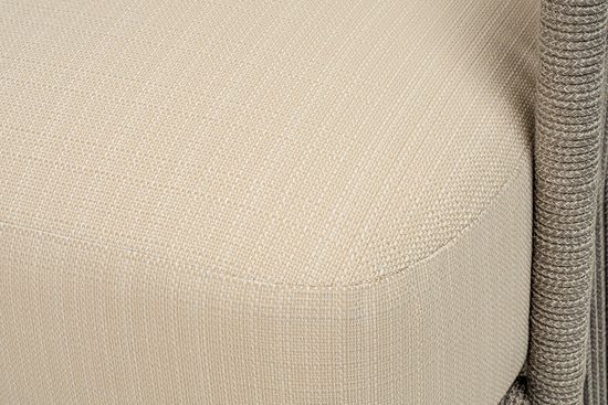 "Альбано" лаунж-зона 5-местная плетеная из роупа (веревки), каркас алюминиевый светло-серый, роуп серый меланж