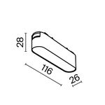 Трековый светильник Technical TR080-1-6W4K-W