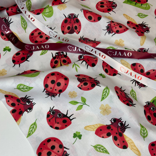 Поплин «Божья коровка»