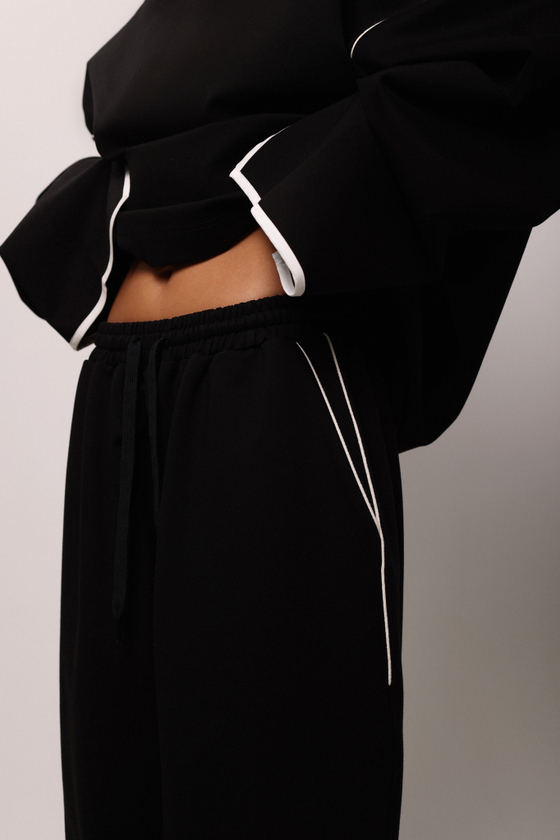 Брюки бананы из джерси