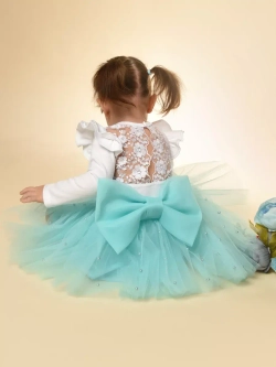 Юбка-пачка фатиновая с бусами