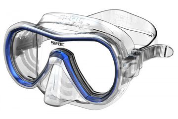 Маска Seac Giglio синяя рамка/прозрачный силикон
