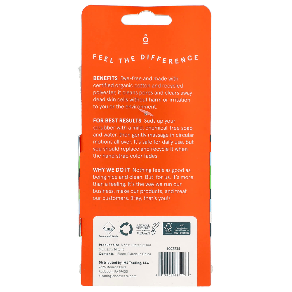 Cleanlogic, Устойчивое отшелушивающее средство для тела, белое, 1 шт.