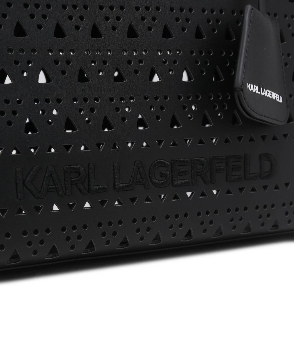 Кожаная сумка-трапеция Karl Lagerfeld - черный(241W3049)