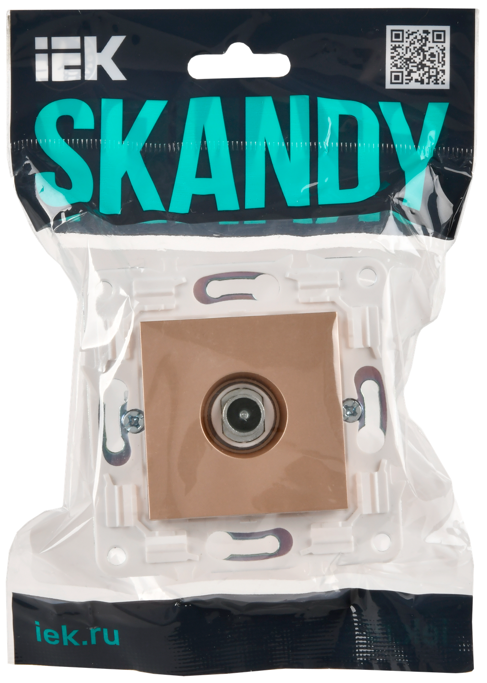SKANDY Розетка TV проходная SK-A17Sa песочный IEK