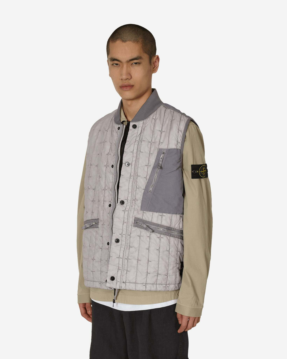 Stone Island Стеганый Нейлоновый Жилет Stella Primaloft-Tc Dust