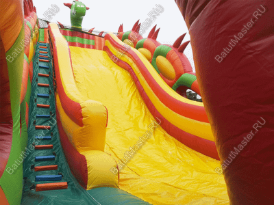 Батут-горка "Дракон 2", 15*7*11 м