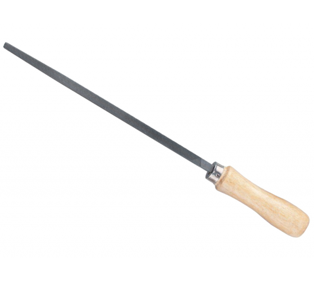 НАПИЛЬНИК 200 ММ КВАДРАТНЫЙ ДЕРЕВЯННАЯ РУЧКА СИБРТЕХ 15926