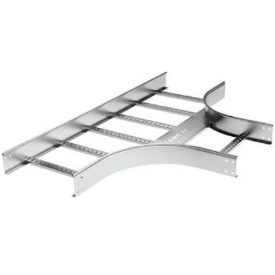 Т-ответвитель 100х600 R-300 в комплекте с крепежными элементами и соединительными пластинами, необходимыми для монтажа, горячеоцинкованный