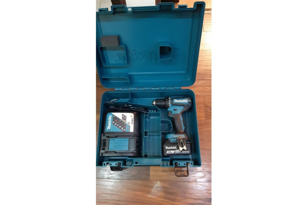 Дрель ак б\щет,18В,БЗП-13мм, 0-500\1900об\м,50\25Нм,1.7кг, чем, 1х3.0Ач, быстр з\у Makita DDF485RF