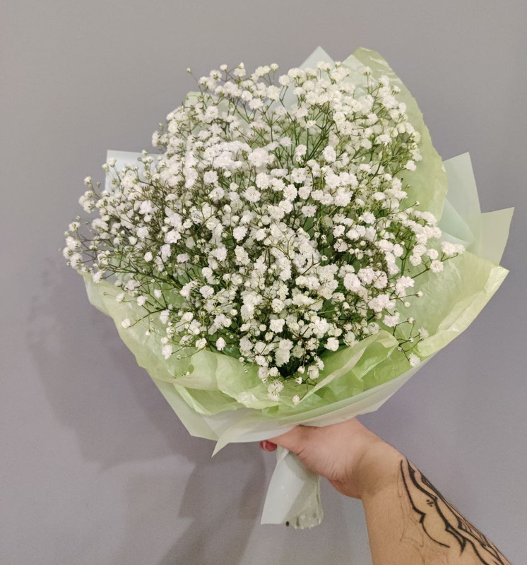 Букет из белой гипсофилы (7шт)
