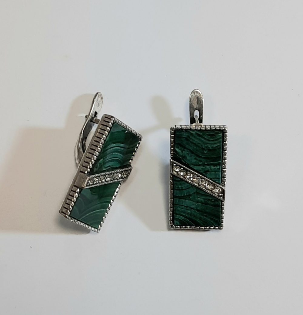 "Уралочка" серьги из коллекции "Самоцветы"