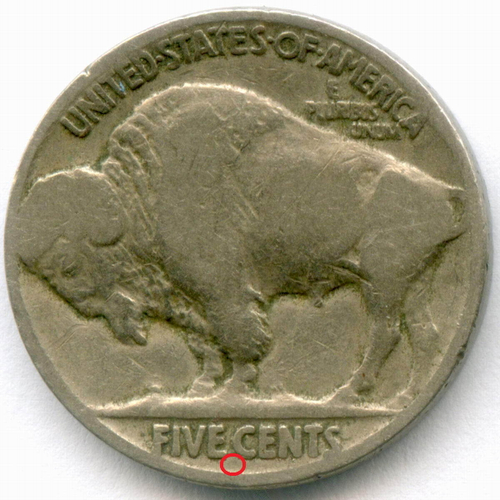 5 центов 1926 год (без знака - Philadelphia). США. Индеец с бизоном. Медно-никель F-VF