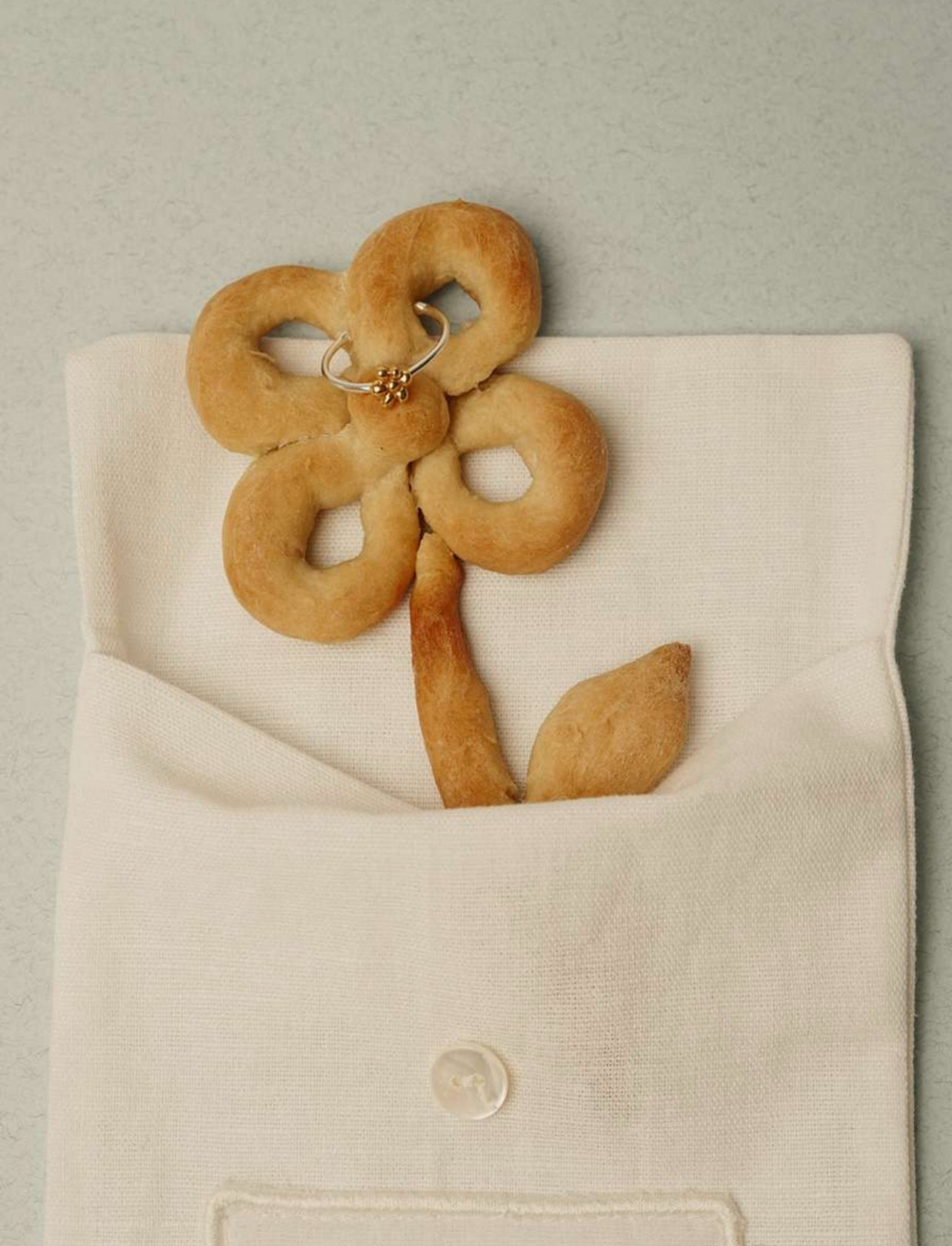 кольцо цветочек