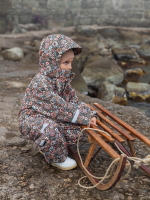 Комбинезон мембранный демисезонный Mjölk Floral Dark, утеплитель 150гр/м2