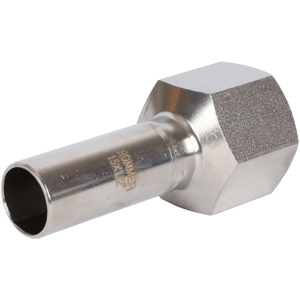 ROMMER Вставка с ВР 15x1/2" из нержавеющей стали прессовой