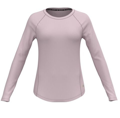 Женская теннисная футболка (dł. Рукава) Under Armour Womens UA RUSH™ Long Sleeve - retro pink/iridescent