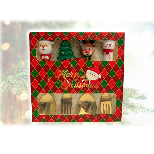 Mumuso Набор столовых предметов в новогоднем стиле