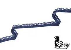 061 51 Резинка ажурная 11 мм, темно-синий 061, Греция