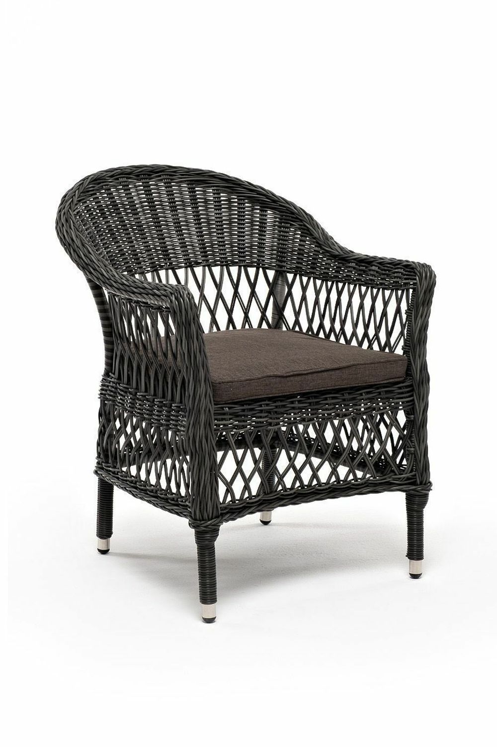 "Сицилия" плетеный стул из искусственного ротанга, цвет графит