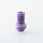 Дрип-тип MONARCHY Lazy Knurled 510 (Titanium)