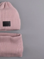 Шапка и снуд для девочки для осени